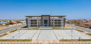 Garowe city center in Somalia
